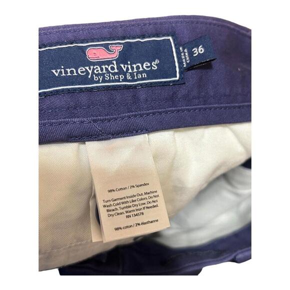 Vineyard Vines Chino Shorts 36 Blue Club Preppy Golfing Beach Outdoor Men‎ - Picture 3 of 3